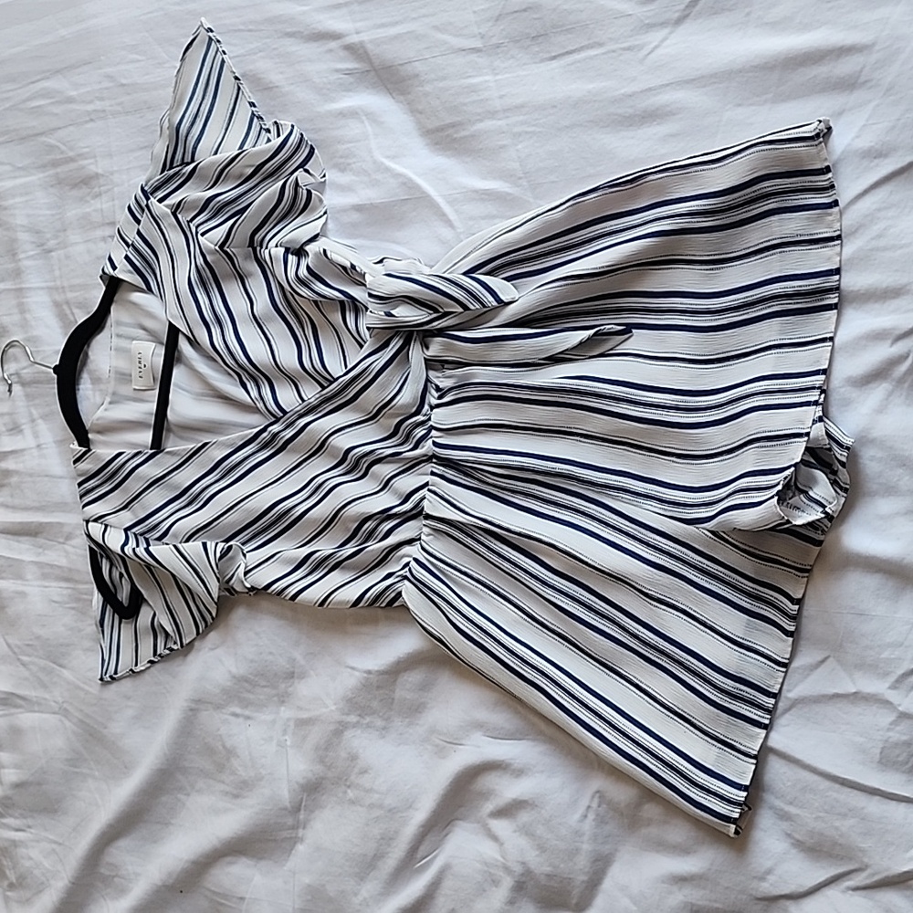 Everly Striped Romper